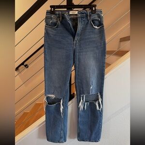Abercrombie & Fitch High Rise Ankle Jeans